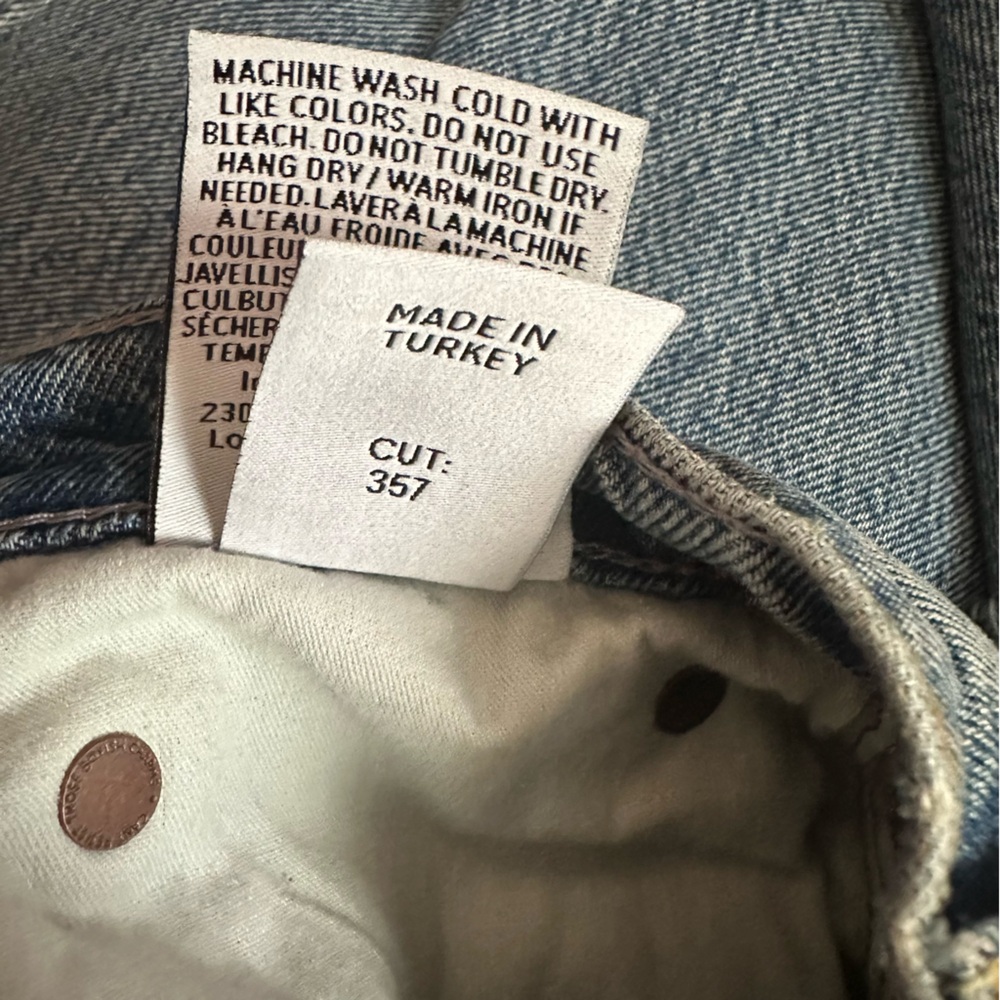 NWT Boyish Relaxed Light Blue Ripped Jeans - Picture 10 of 11